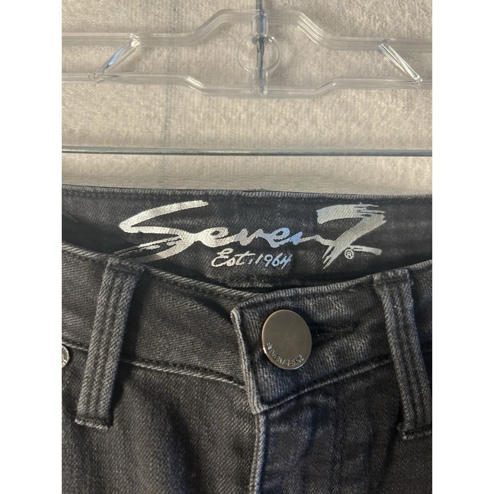 Seven7 Women's Black Size 10 Mid Rise Skinny